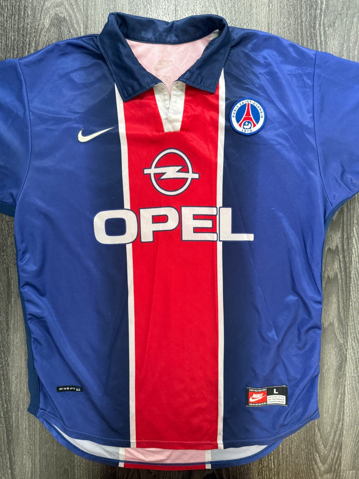 Original Nike Paris Saint Germain PSG 1998/1999 Home Shirt Mens Large0
