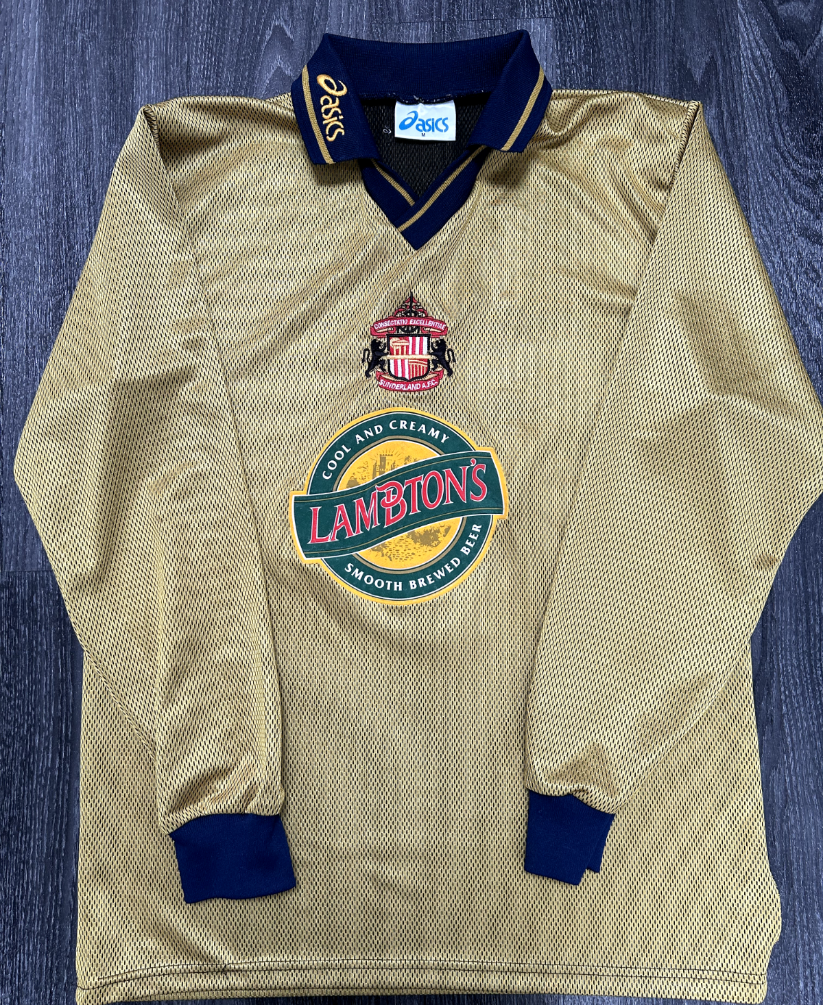 Authentic Asics Sunderland AFC 1997/1998 Away Shirt Long Sleeve Mens Medium0