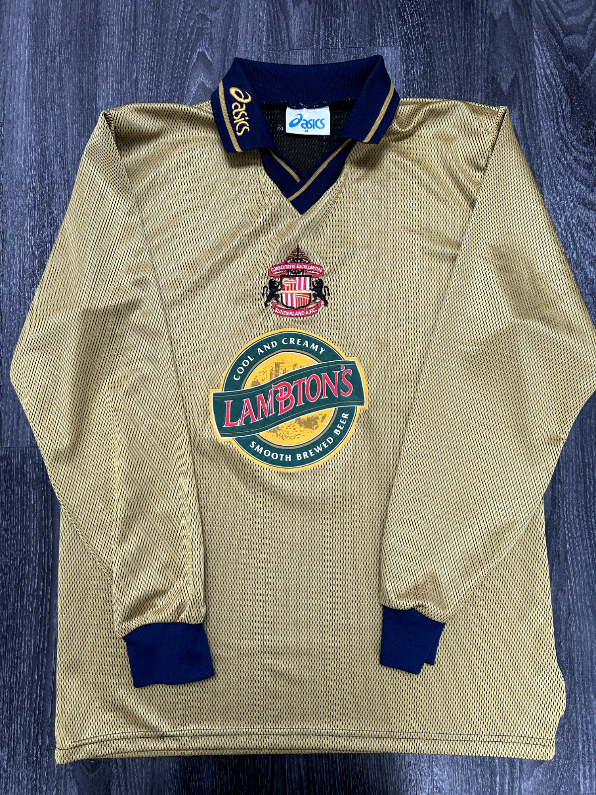 Authentic Asics Sunderland AFC 1997/1998 Away Shirt Long Sleeve Mens Medium0