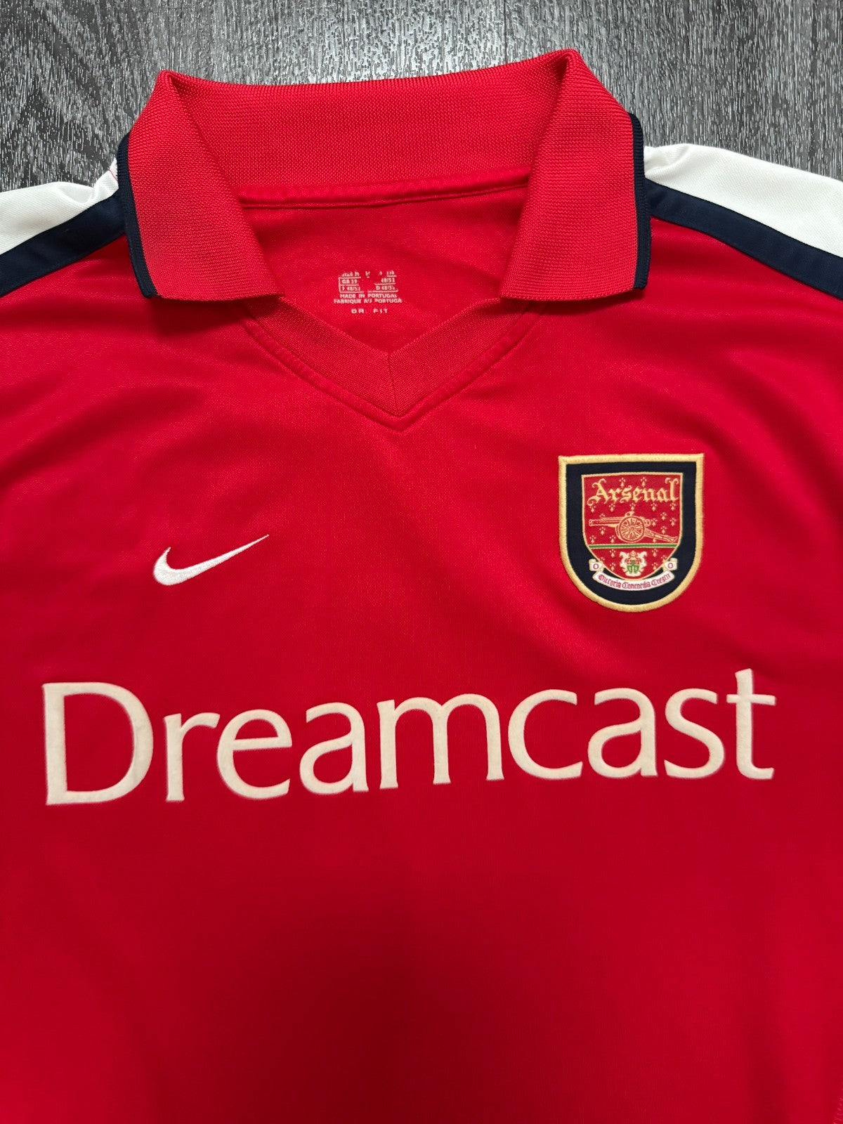 Original Nike Arsenal 2000/2001 Home Shirt BERGKAMP 10 Mens Medium M2