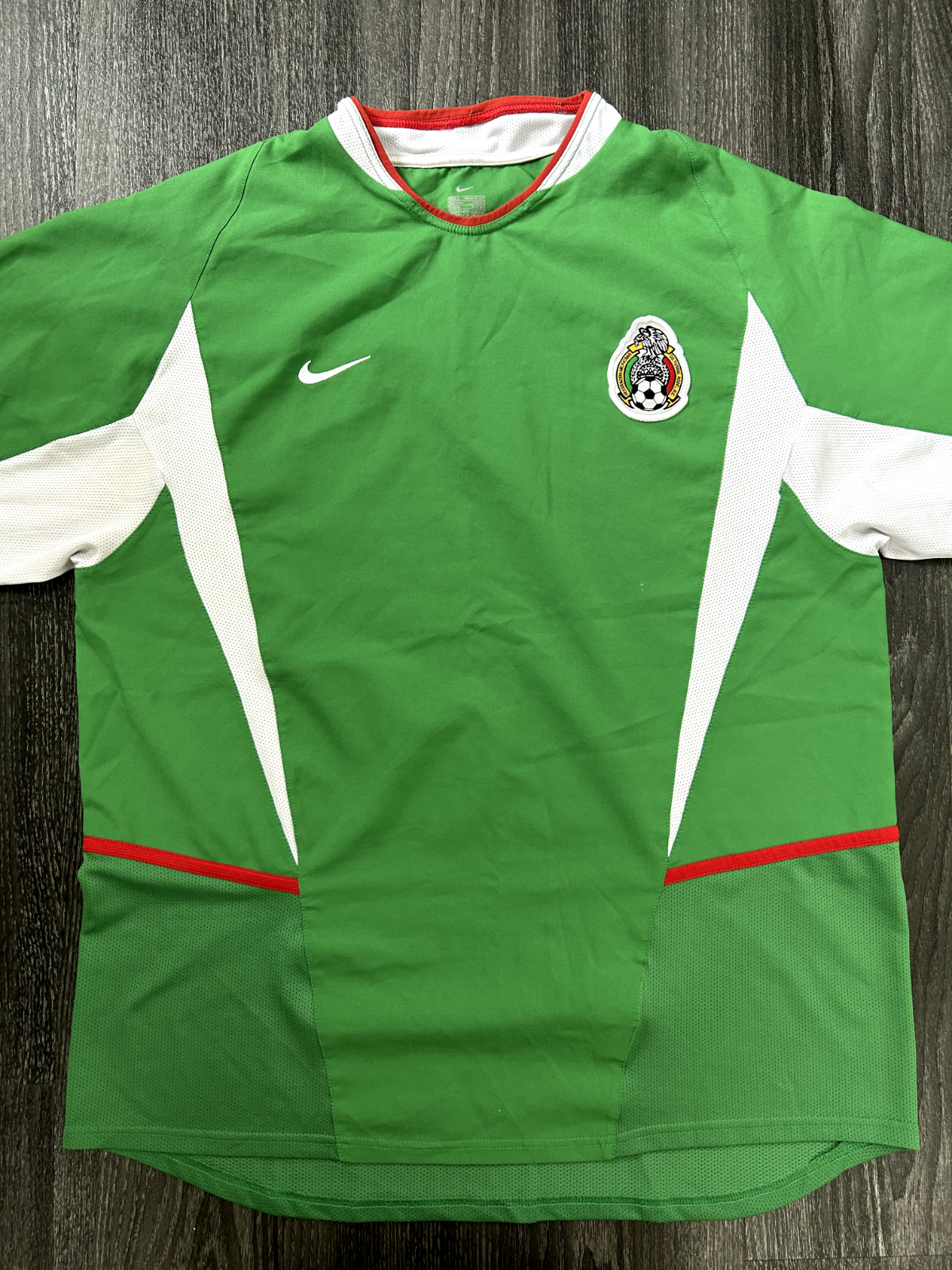 Original Authentic Nike Mexico 2003 Home Shirt Mens Large0