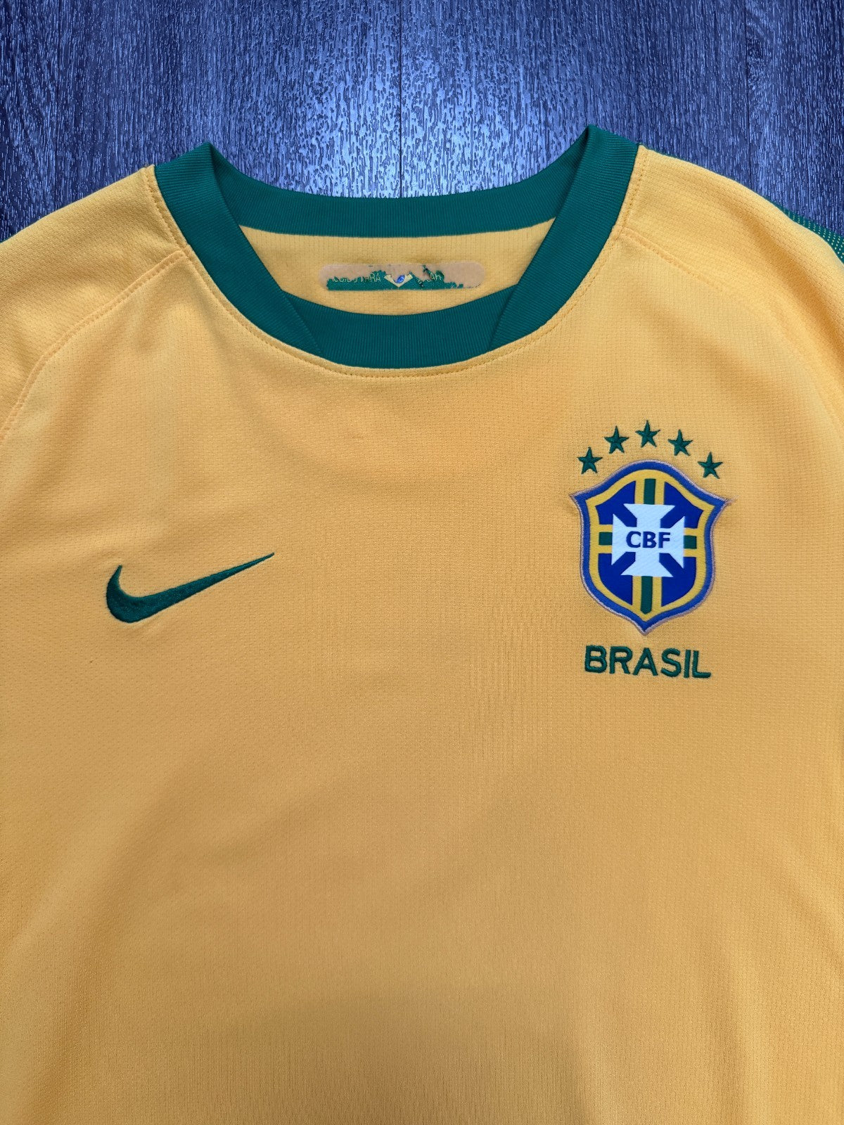Original Nike Brazil Brasil 2010 Home Shirt Mens Small S1