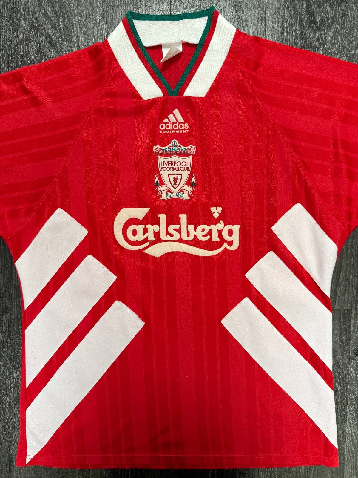 Original Adidas Liverpool 1993/1994 Home Shirt Mens Large L0