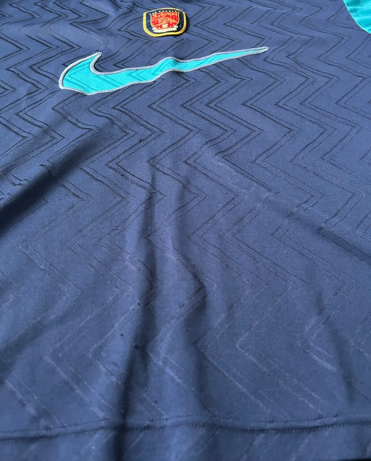 Original Authentic Nike Arsenal 1994/1996 Training Shirt Mens Extra Large7