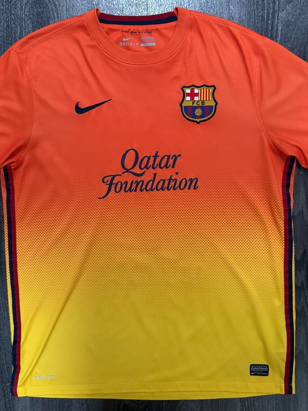 Original Nike Barcelona 2012/2013 Away Shirt Mens Large L0