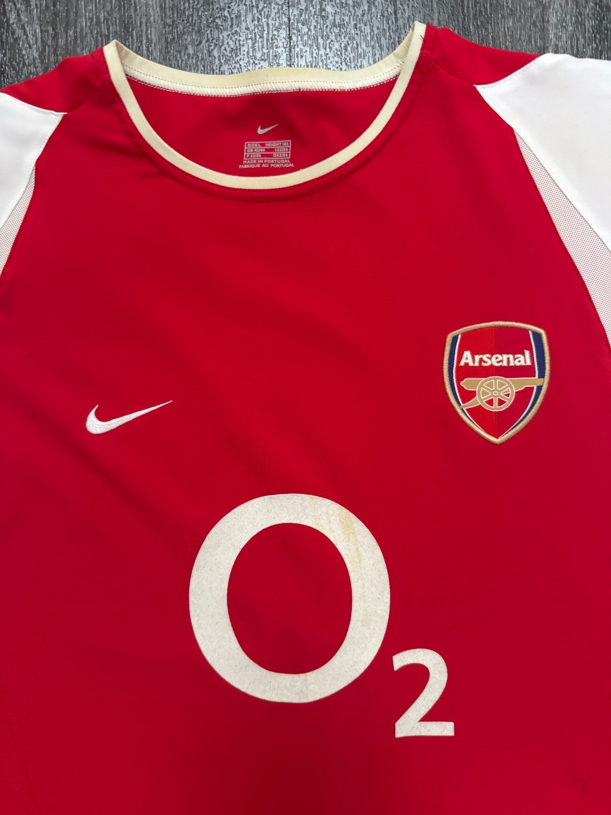 Original Nike Arsenal 2002/2003 Home Shirt Mens Large L1