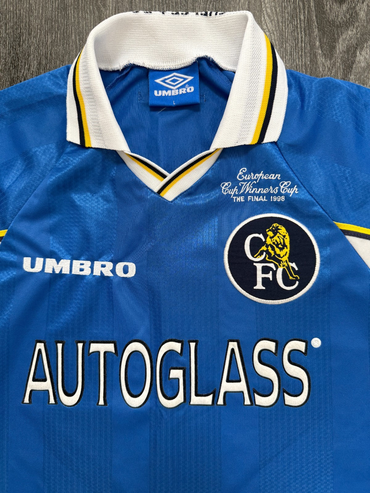 Umbro Chelsea 1997/1998 European Cup Winners Cup Home Shirt Mens Large1