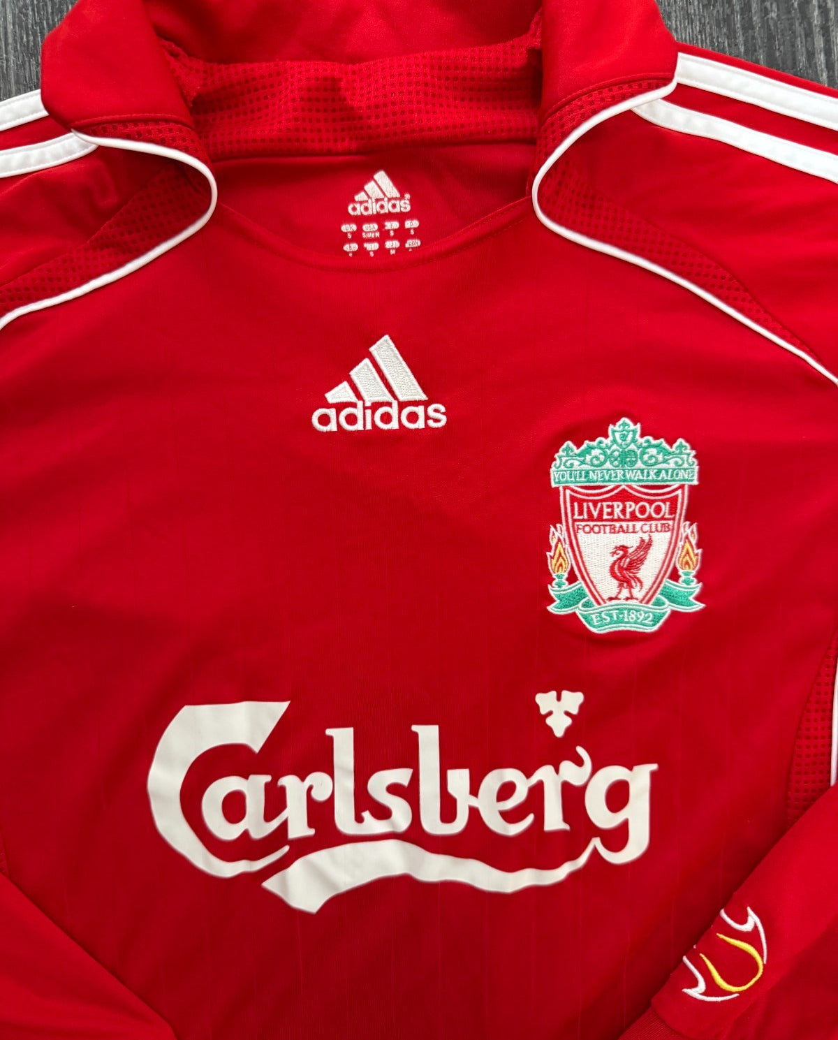 Original Authentic Adidas Liverpool 2006/2007 Long Sleeve Home Shirt Mens Small1