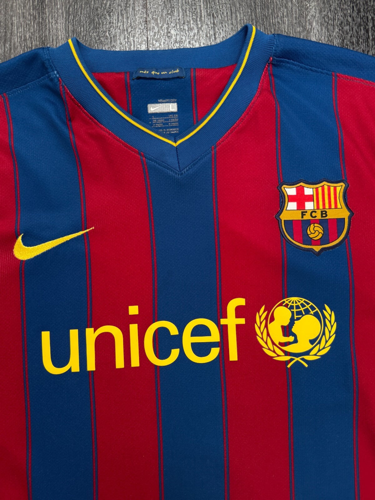 Original Nike Barcelona 2009/2010 Home Shirt Mens Large1