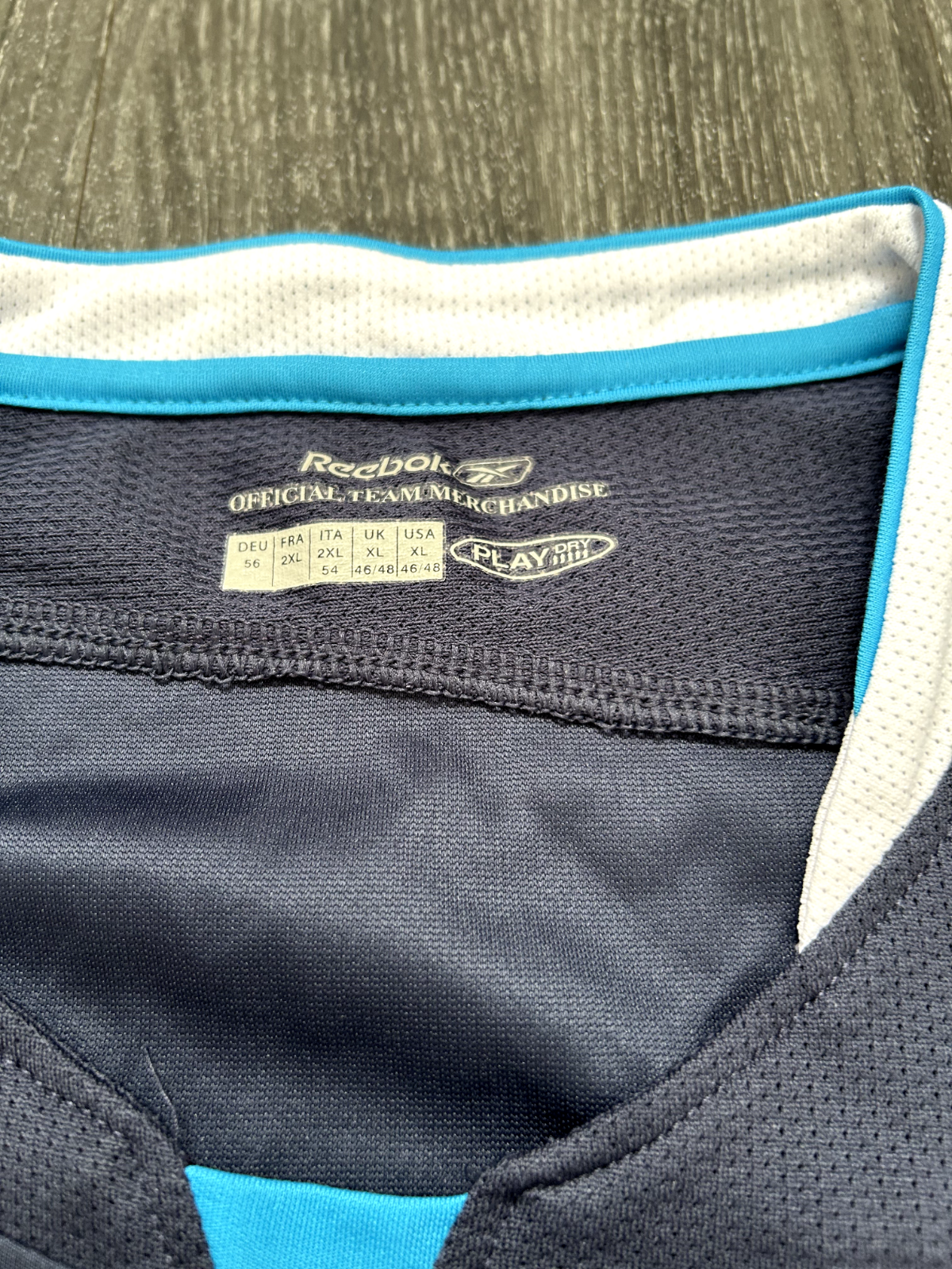 Authentic Reebok Manchester City 2005/2006 Away Shirt Long Sleeves Mens XXL 2XL6