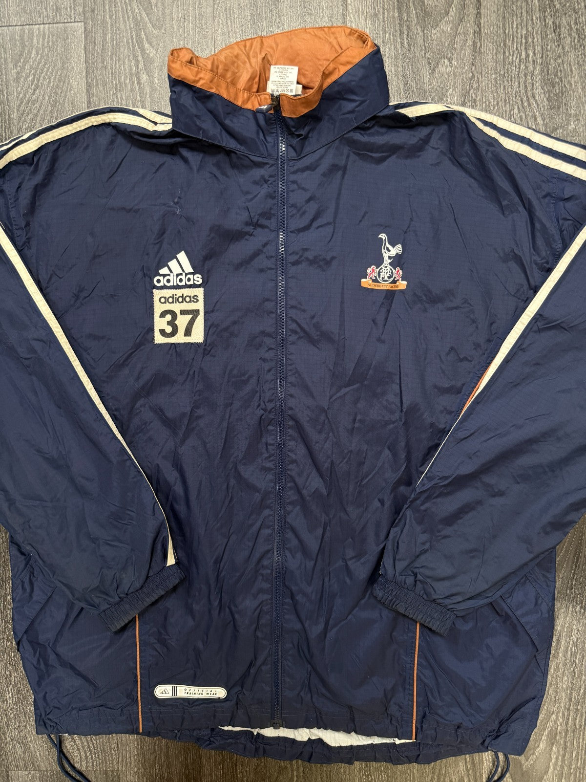 PLAYER ISSUE Adidas Tottenham Hotspur Spurs 1999/200 Rain Jacket Mens Large0