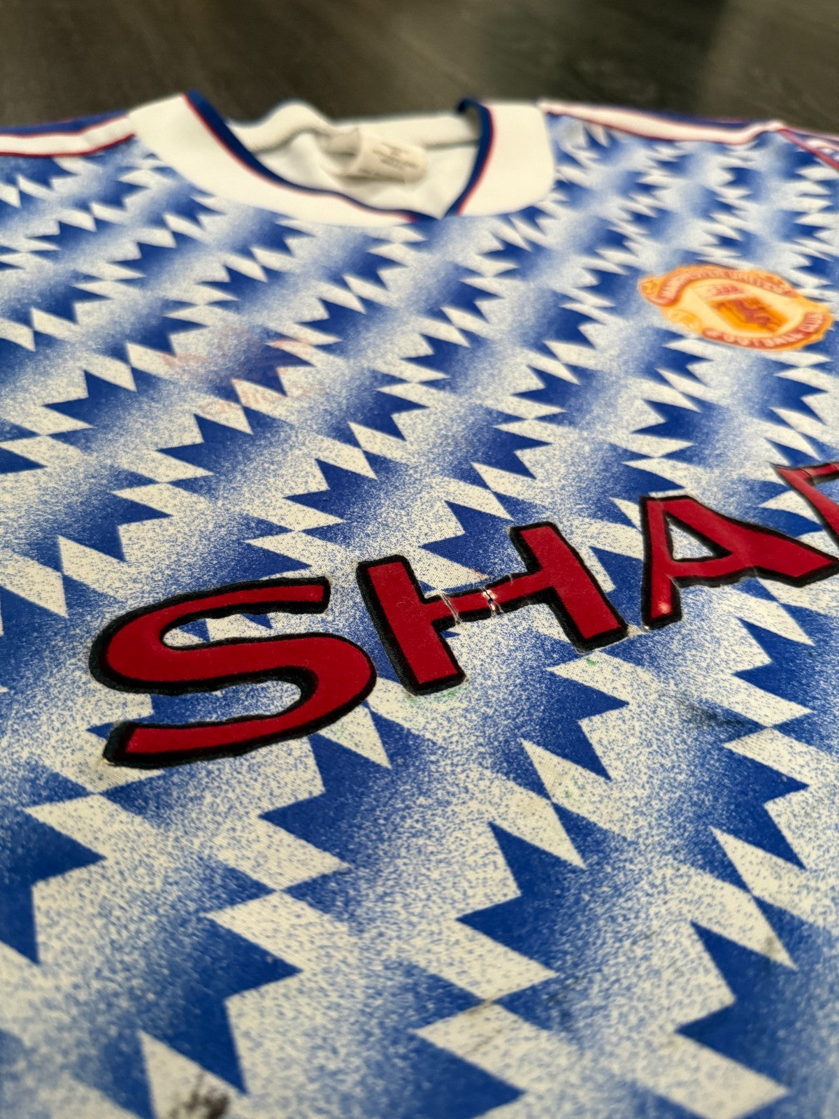 Original Adidas Manchester United 1990/1991 Away Shirt Mens Large5