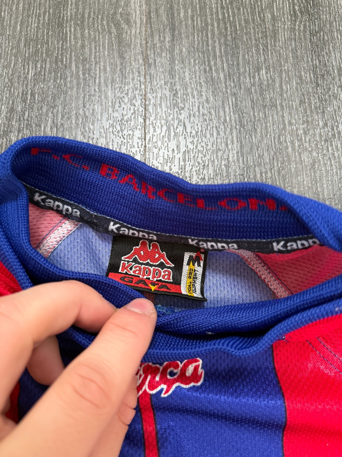 Original Kappa Barcelona 1997/1998 Home Shirt Mens Medium M2