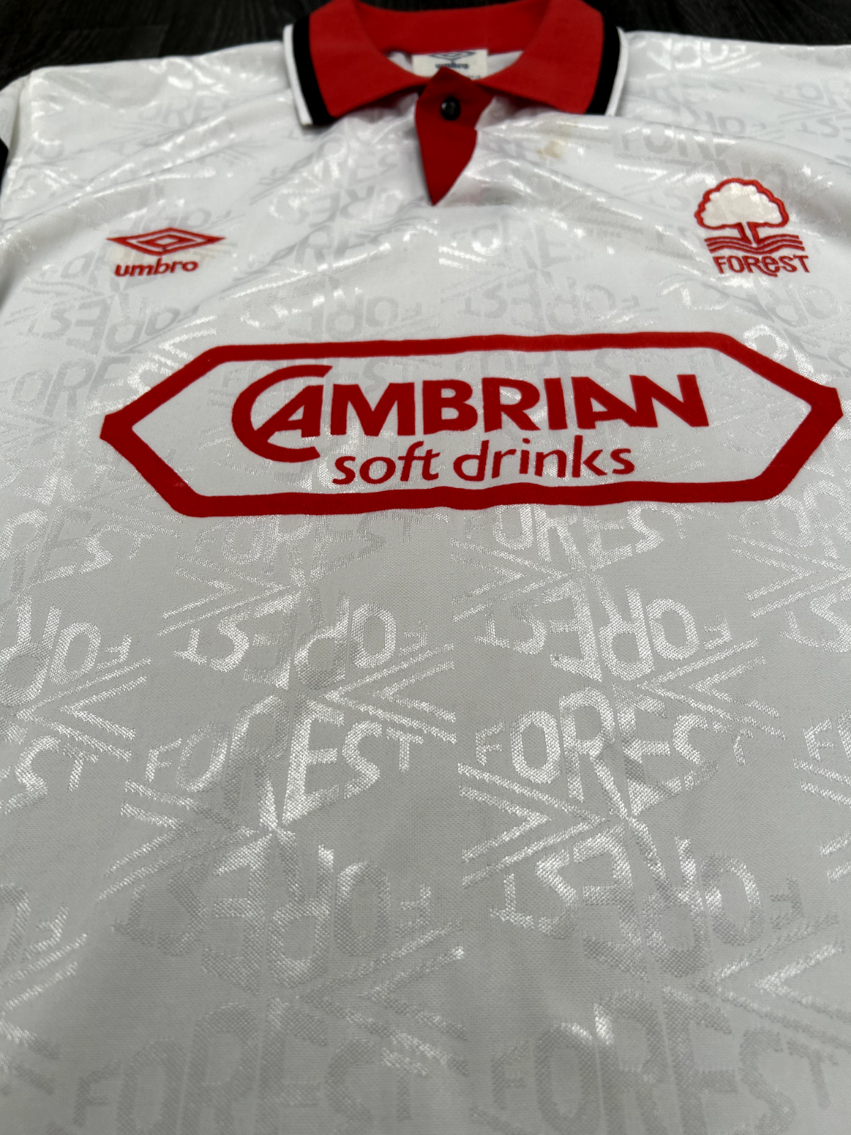 Authentic Umbro Nottingham Forest 1991/1992 Away Shirt Long Sleeve Mens Large11
