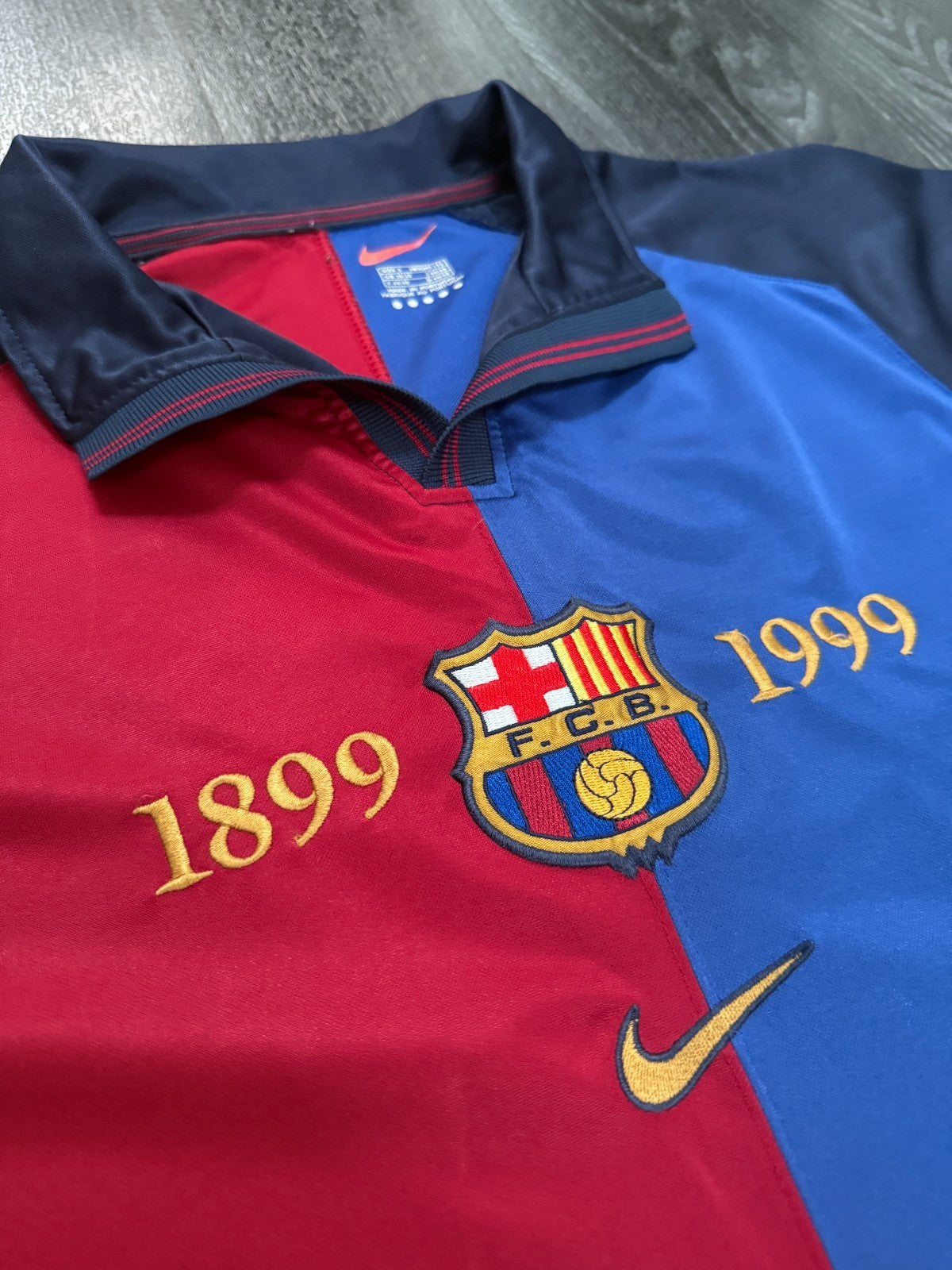 Original Nike Barcelona 1999/2000 Centenary Home Shirt Mens Small S3