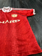 Original Authentic Adidas Manchester United 1990/1991 Home Shirt Mens Small4