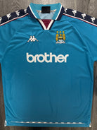 Original Kappa Manchester City 1997/1998 Home Shirt Mens XXL 2XL0
