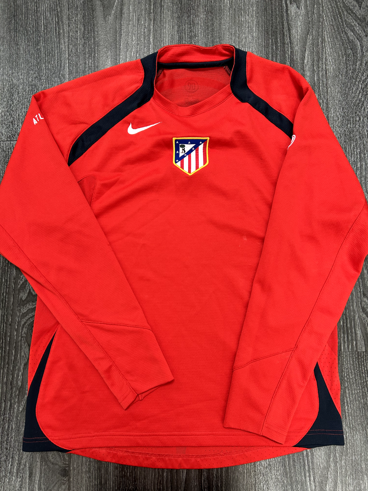 Original Authentic Nike Atletico Madrid 2005/2006 Training Shirt Jumper Mens M0