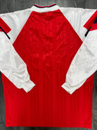 Original Adidas Arsenal 1992/1993 Long Sleeve Home Shirt Mens Extra Large6