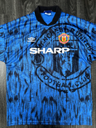 Original Authentic Umbro Manchester United 1992/1993 Away Shirt Extra Large Mens0