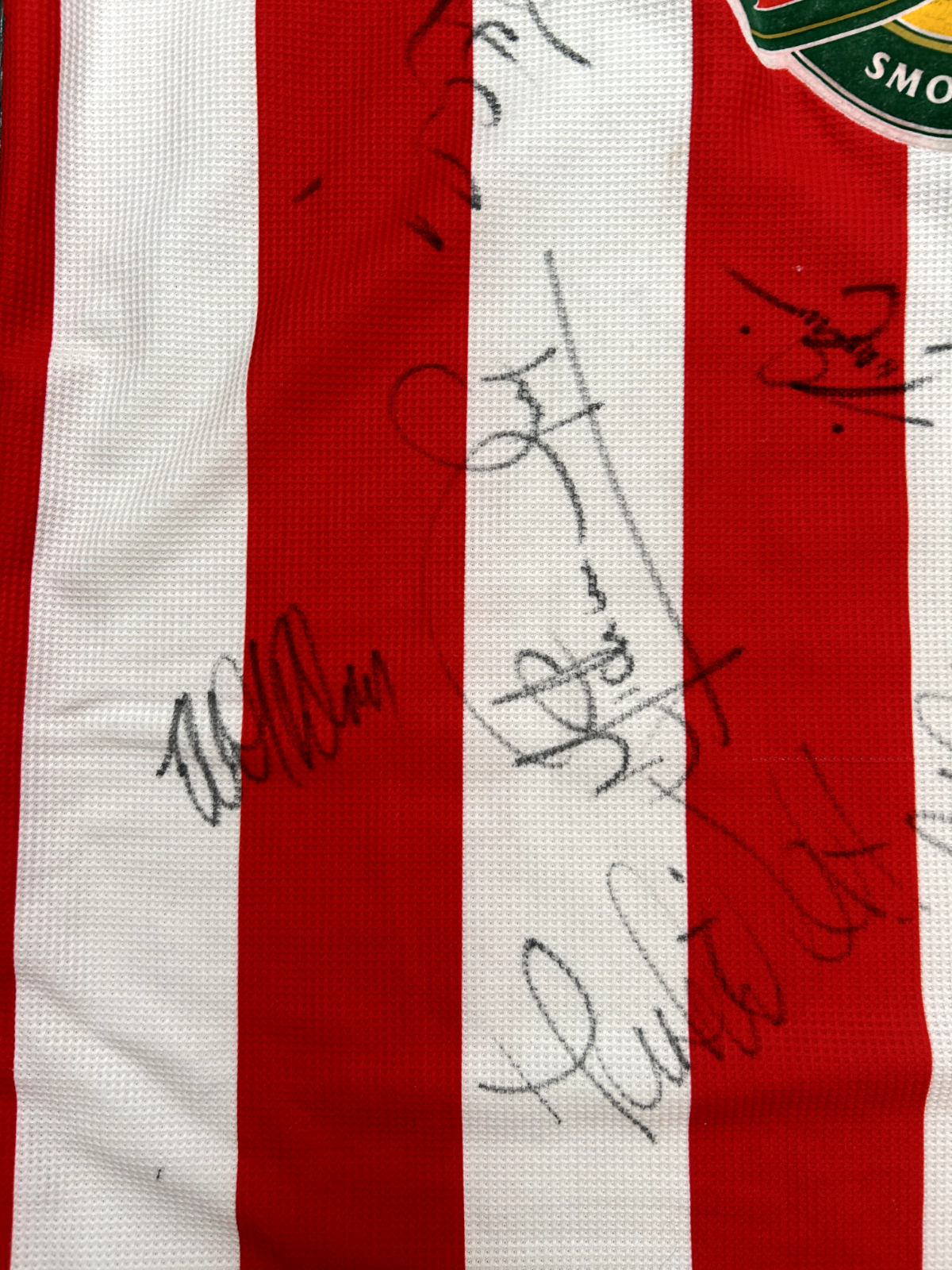 SIGNED PLAYER ISSUE Asics Sunderland AFC 1998/1999 Home Shirt Mens Extra Large6