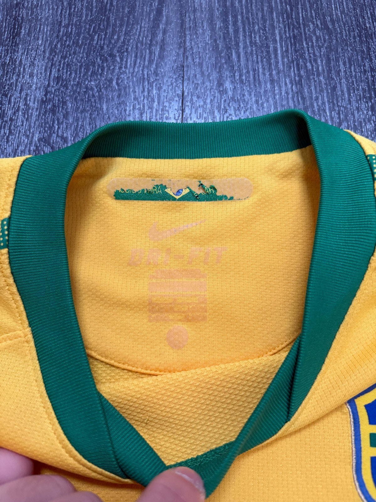 Original Nike Brazil Brasil 2010 Home Shirt Mens Small S2