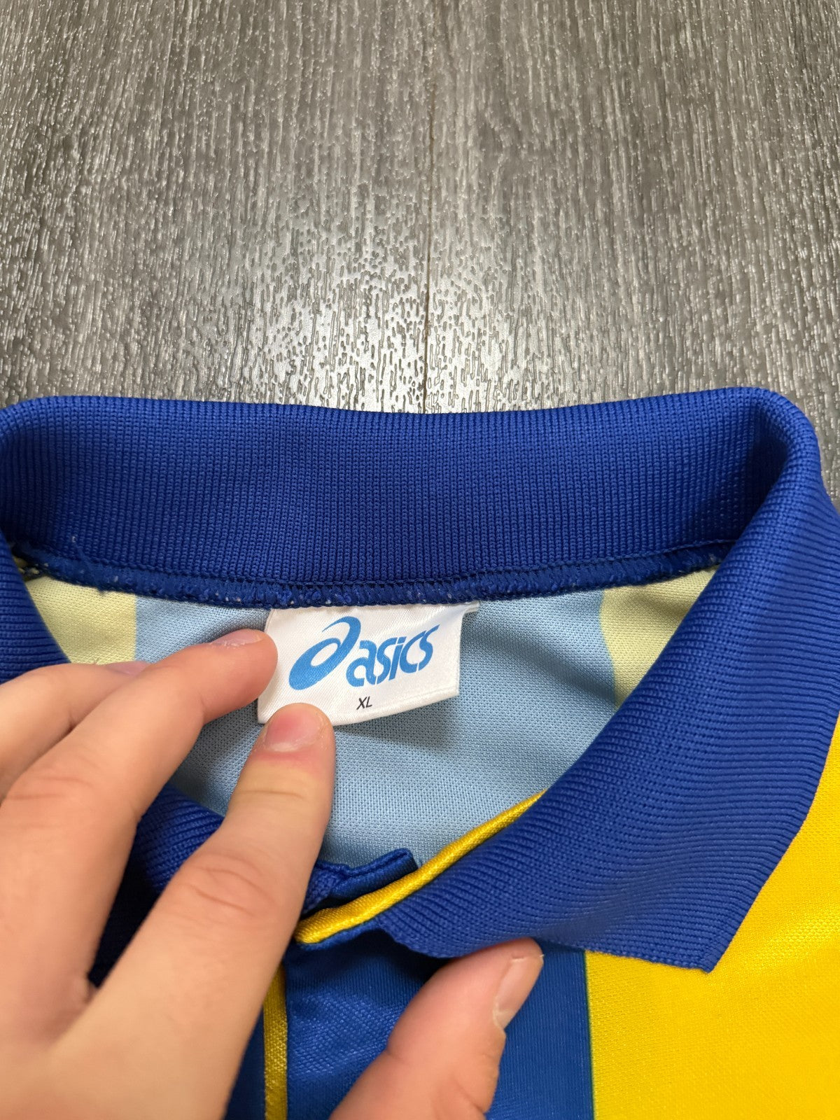 Original Asics Leeds United 1993/1994 Away Shirt Mens Extra Large XL2