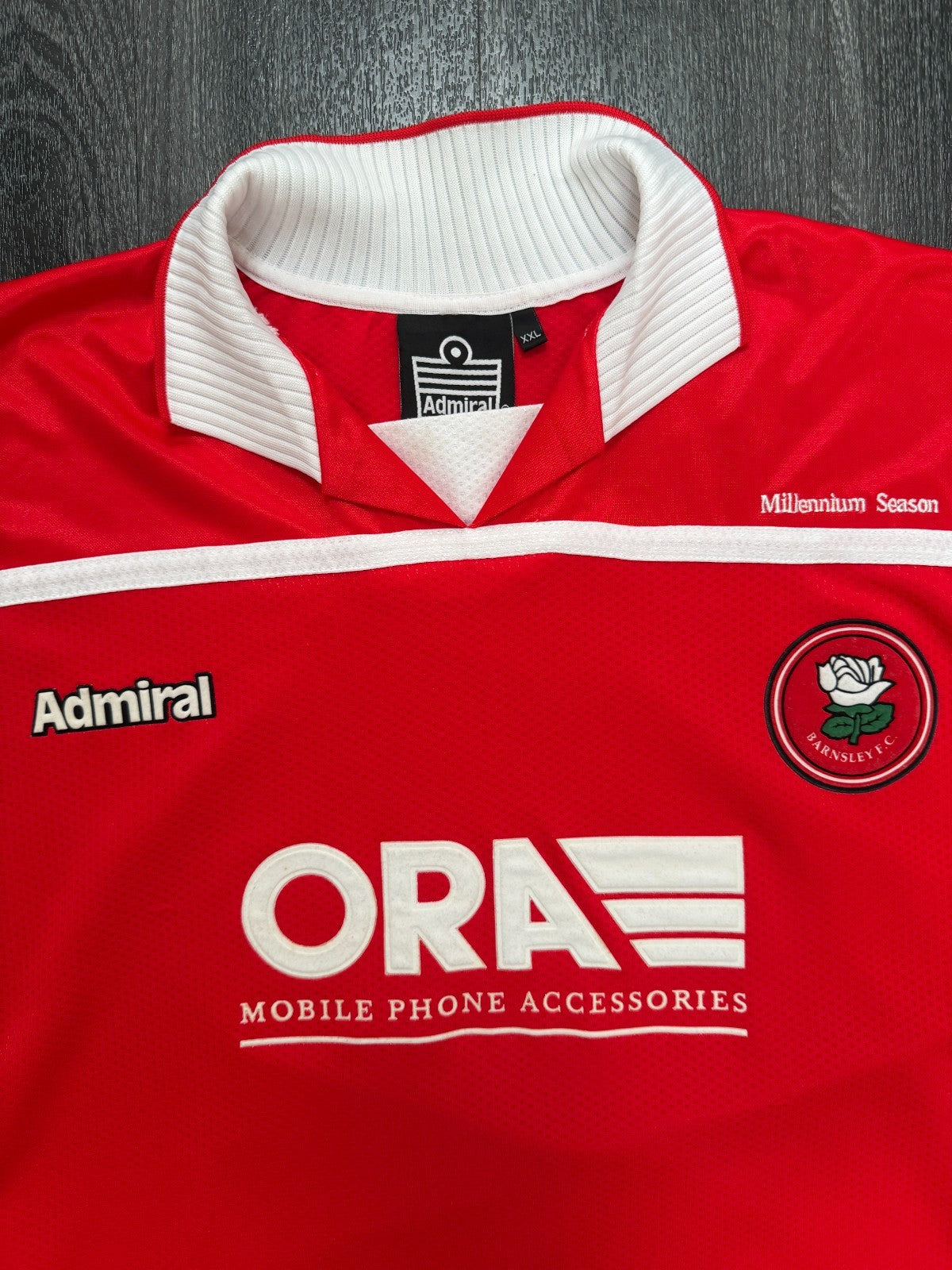 Original Admiral Barnsley FC 1999/2000 Home Shirt Mens XXL 2XL1