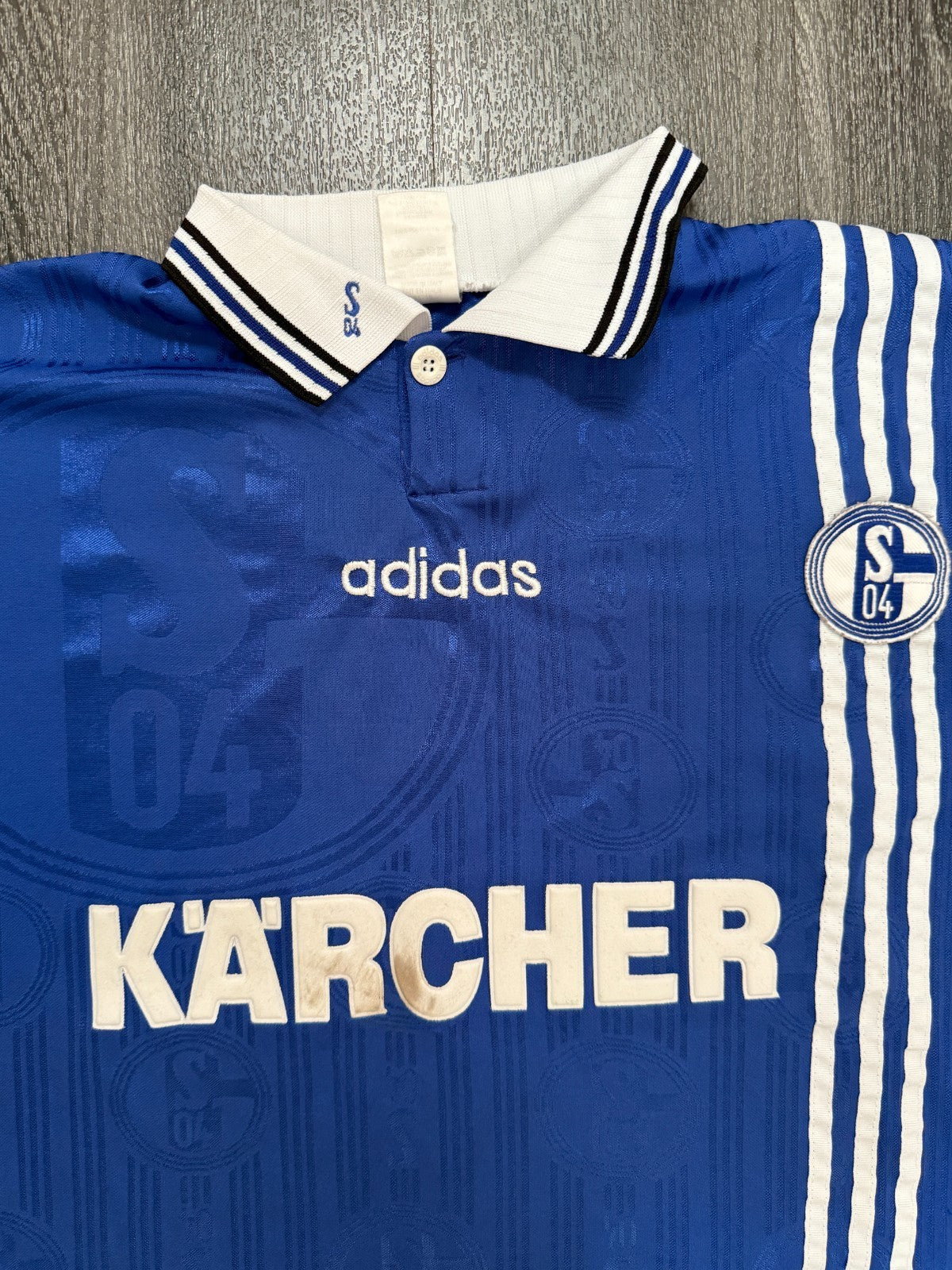 Original Adidas Schalke 04 1996/1997 Home Shirt Mens Extra Large XL1
