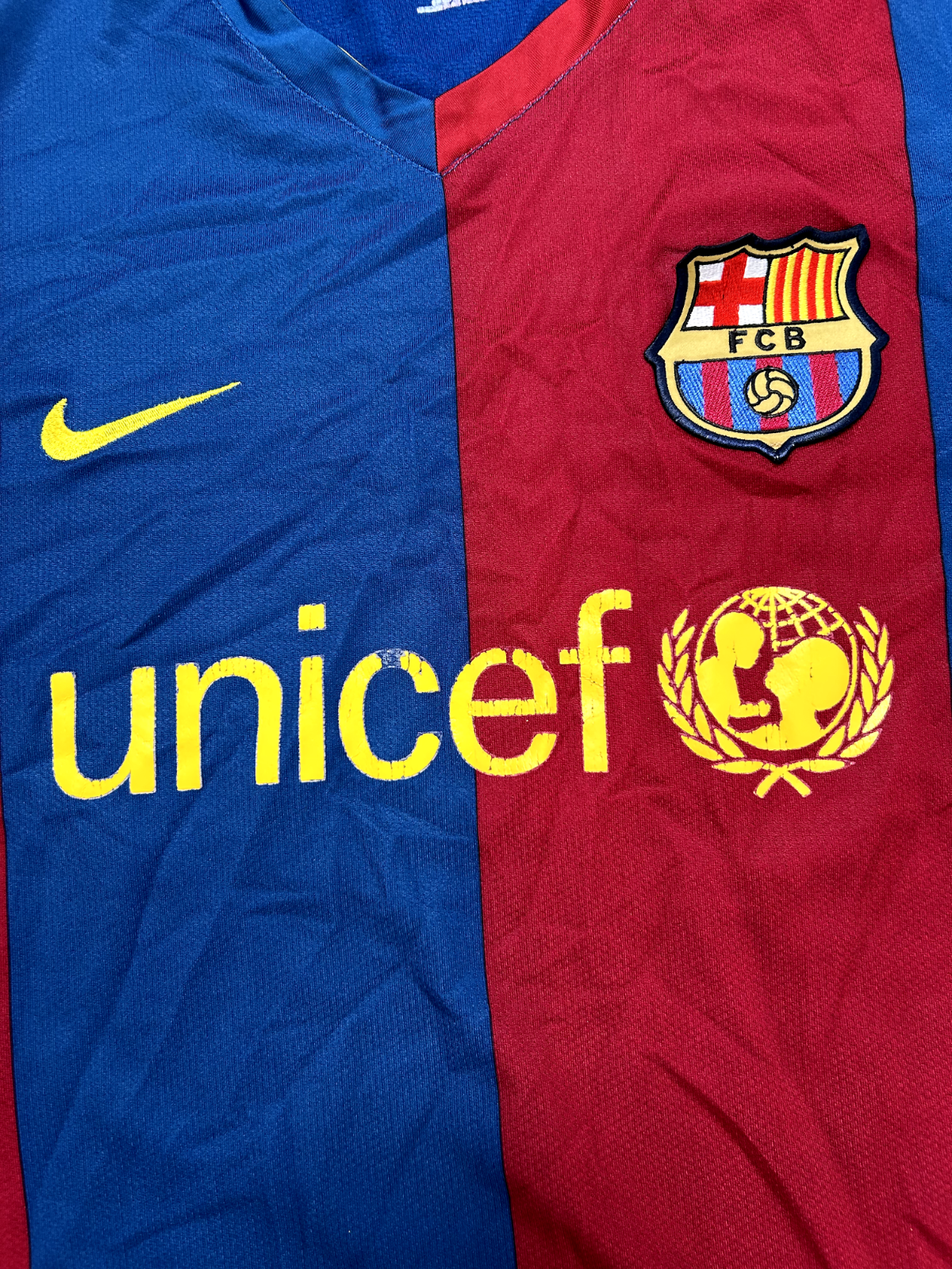 Original Authentic Nike Barcelona 2006/2007 Home Shirt Henry 14 Mens Large2