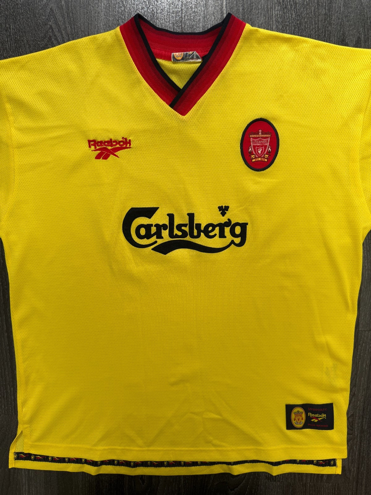 Original Reebok Liverpool 1997/1998 Away Shirt Mens XXL 2XL0
