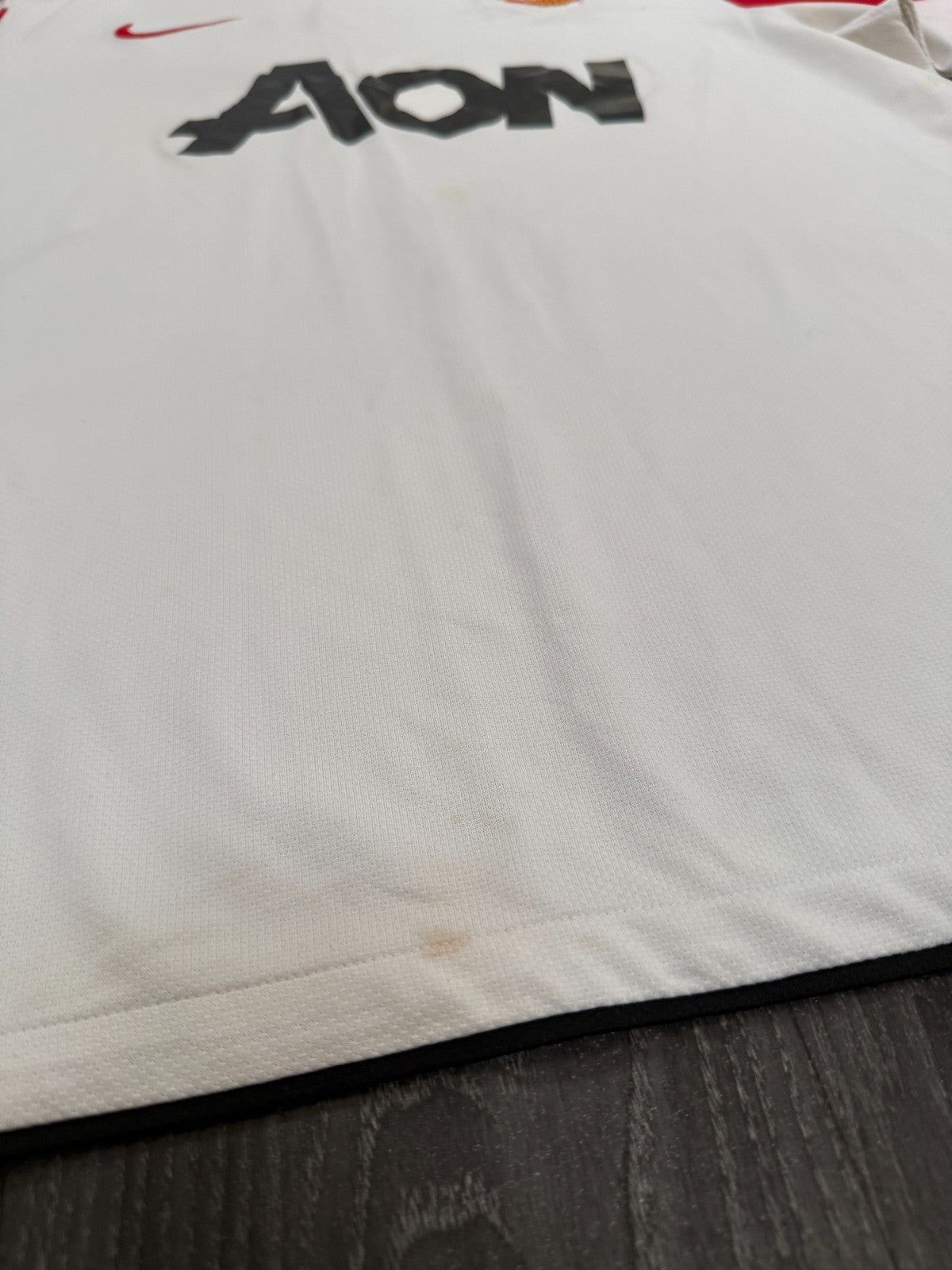 Original Authentic Nike Manchester United 2010/2011 Away Shirt Mens Large4