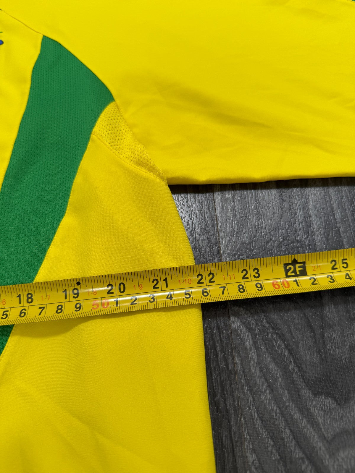 Original Authentic Nike Brazil Brasil 2002 Home Shirt Mens Large5