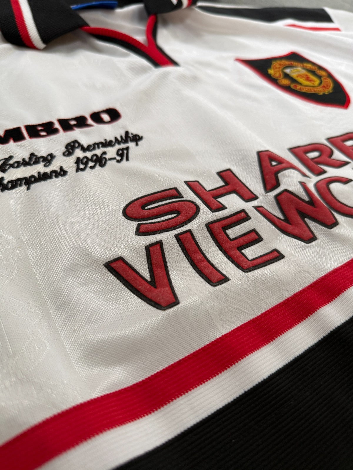 Original Umbro Manchester United 1997/1998 Away Shirt PREMIERSHIP CHAMPIONS XL4