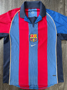 Original Authentic Nike Barcelona 2001/2002 Home Shirt Mens Medium0