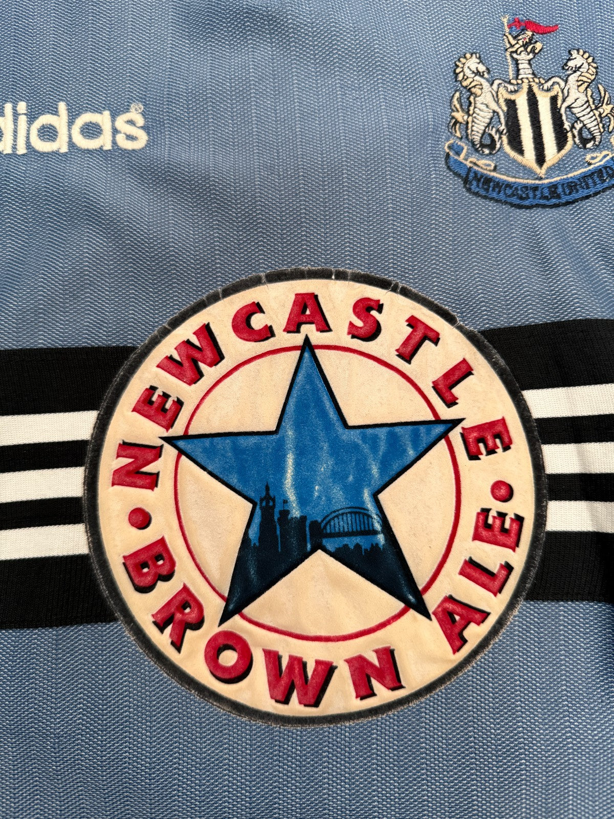 Original Adidas Newcastle United 1996/1997 Away Shirt Mens Medium M3