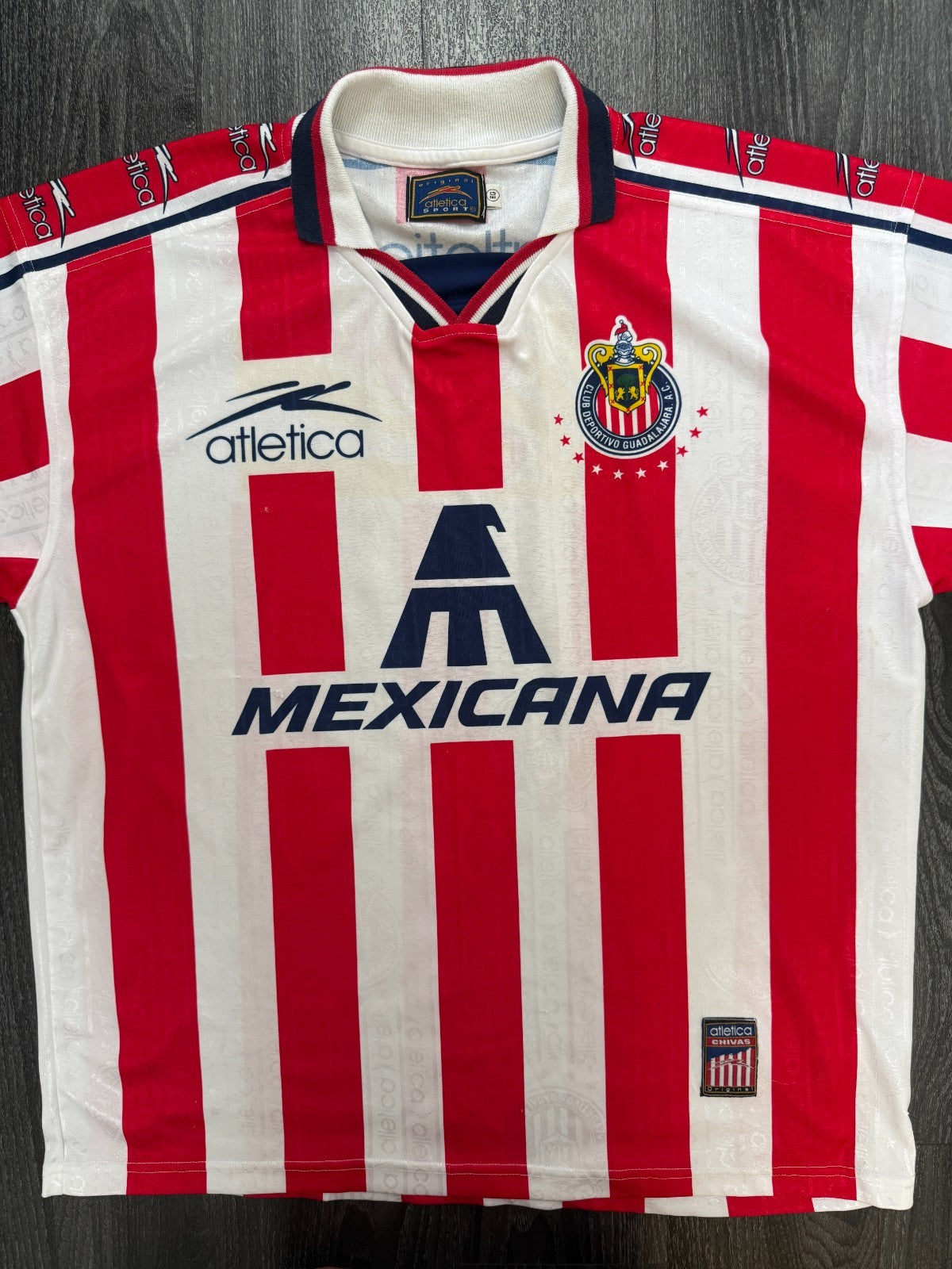 Original Atletica Chivas de Guadalajara 1997/1998 Home Shirt Mens Extra Large0