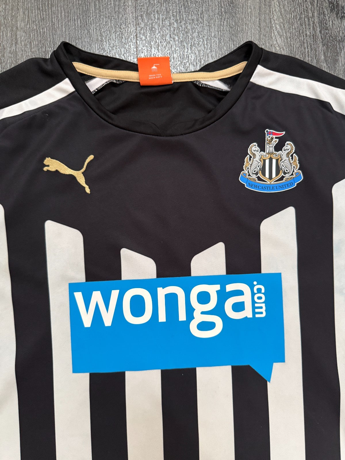 Original Puma Newcastle United 2014/2015 Home Shirt Mens Large L1