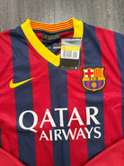 BNWT Original Nike Barcelona 2013/2014 Long Sleeve Home Shirt SERGIO 16 Mens S2
