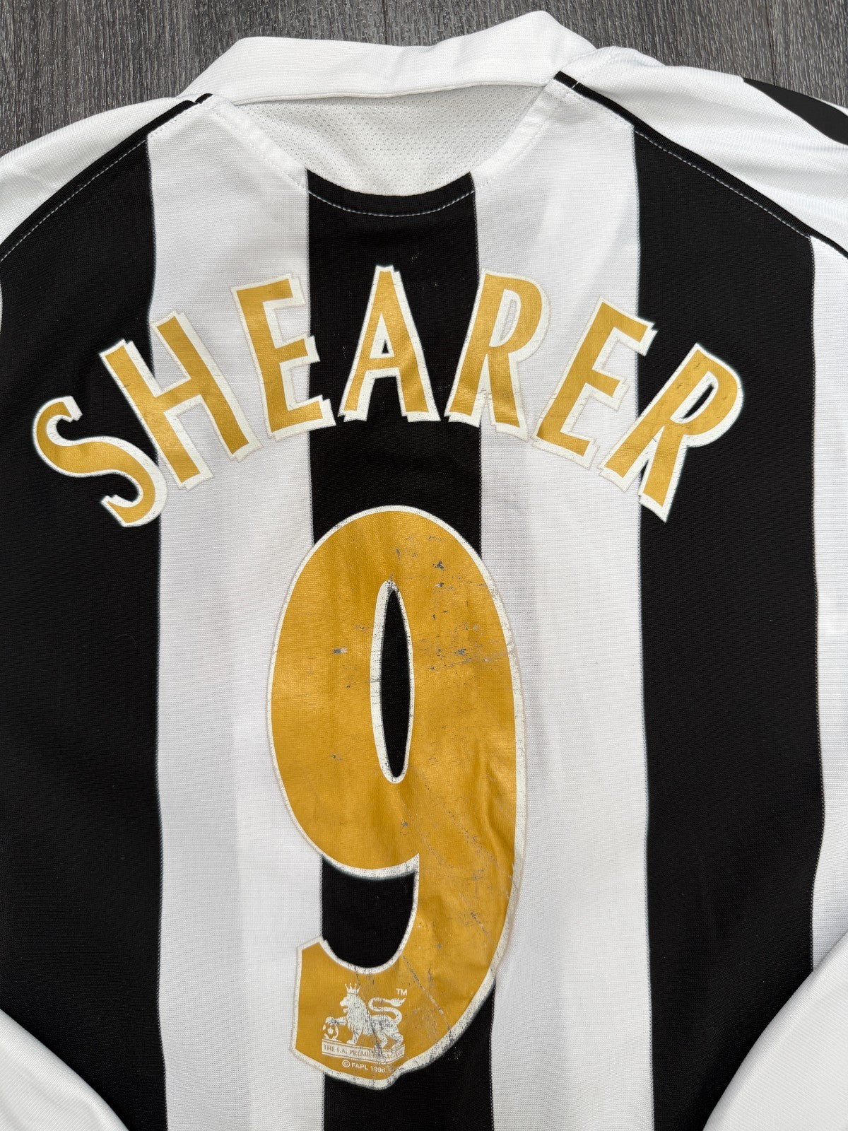 Original Adidas Newcastle United 2005/2006 Long Sleeve Home Shirt SHEARER 9 M1