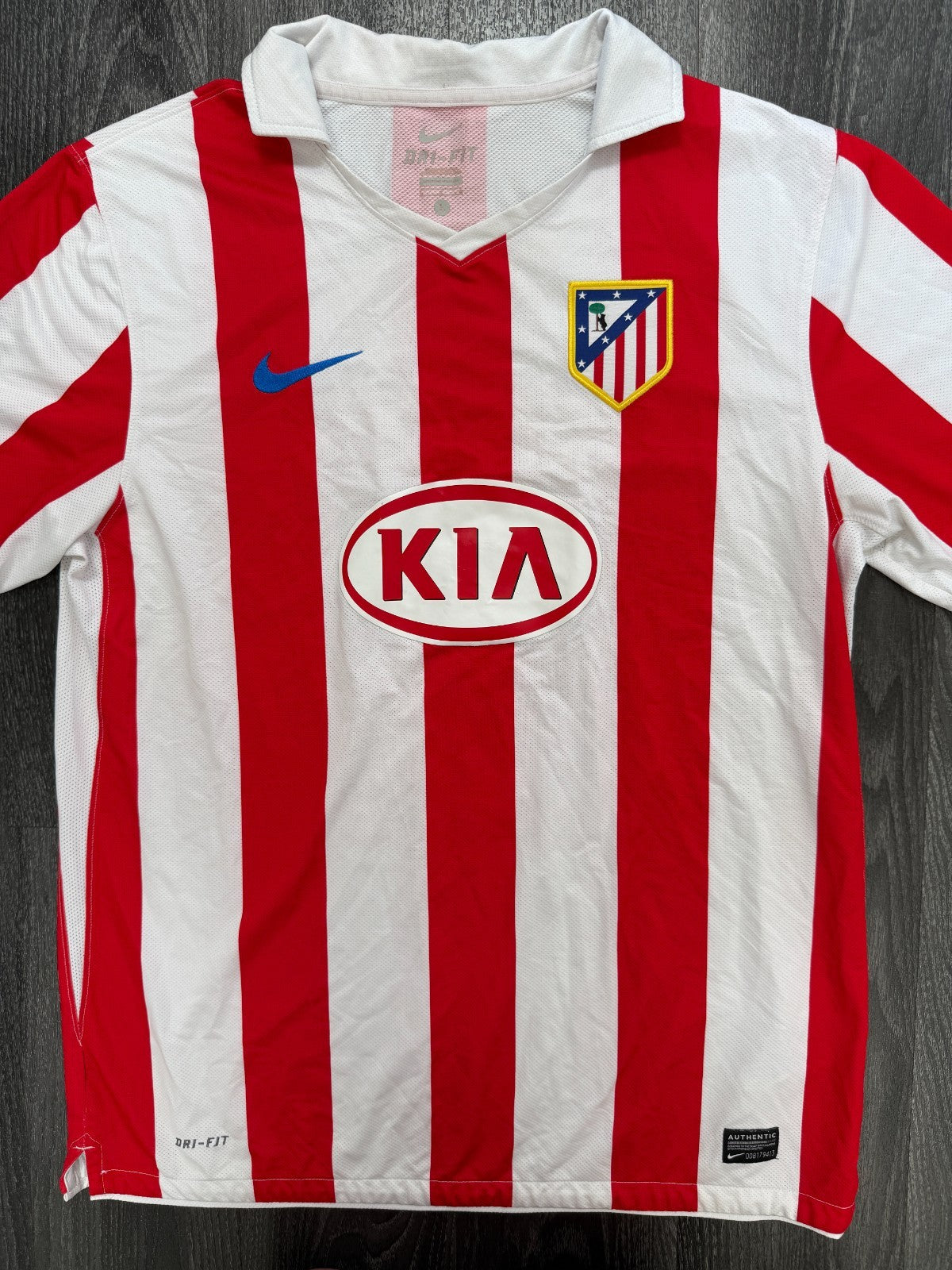 Original Authentic Nike Atletico Madrid 2010/2011 Home Shirt Mens Large0