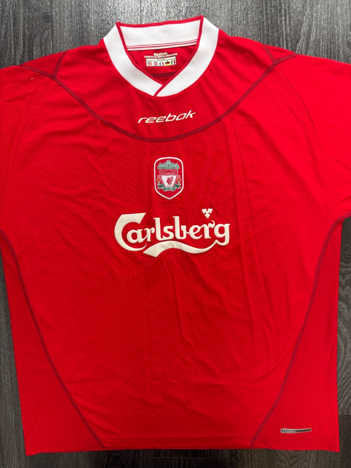 Original Reebok Liverpool 2002/2003 Home Shirt Mens Extra Large XL0