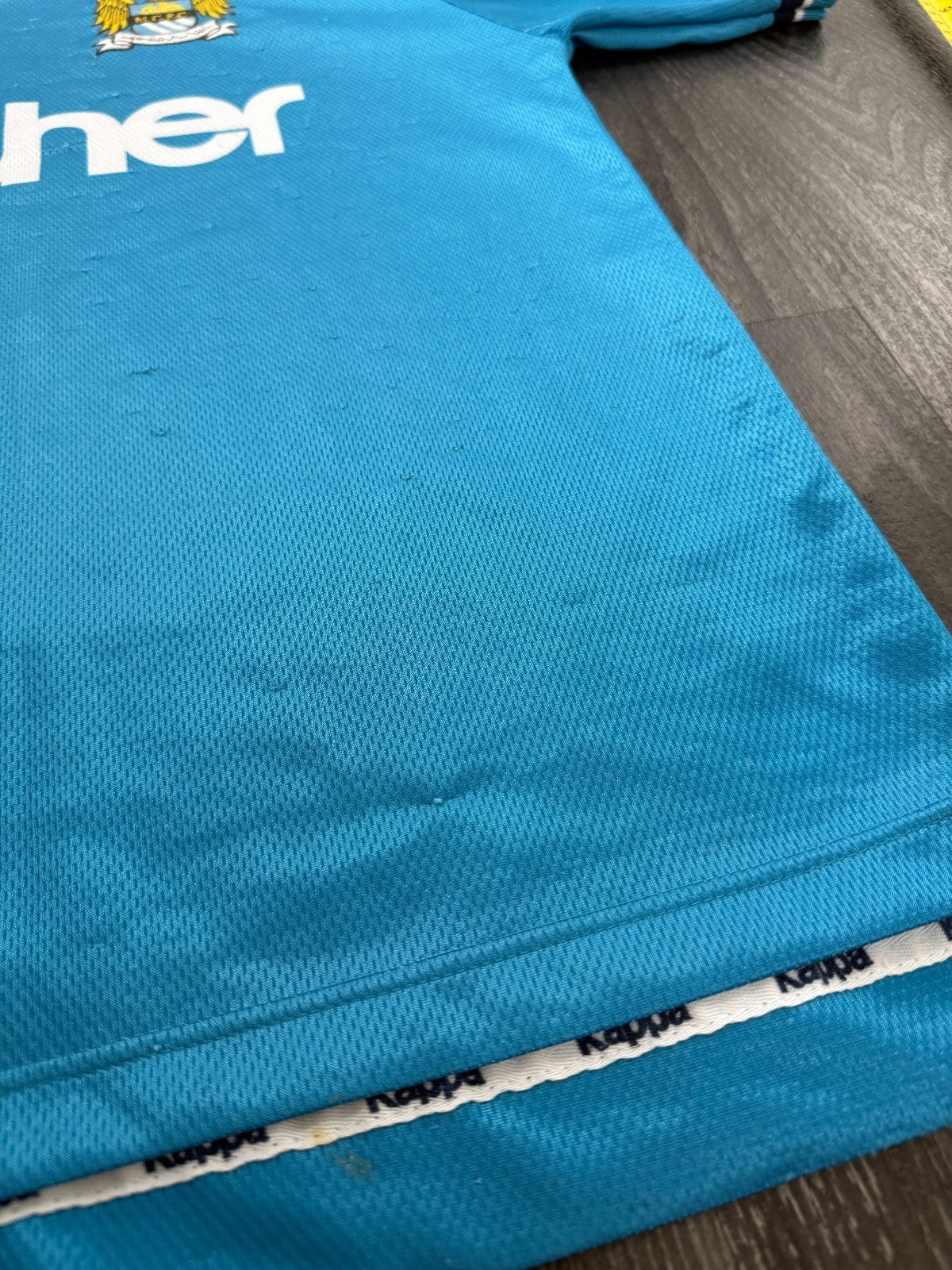Original Kappa Manchester City 1997/1998 Home Shirt Mens Small5