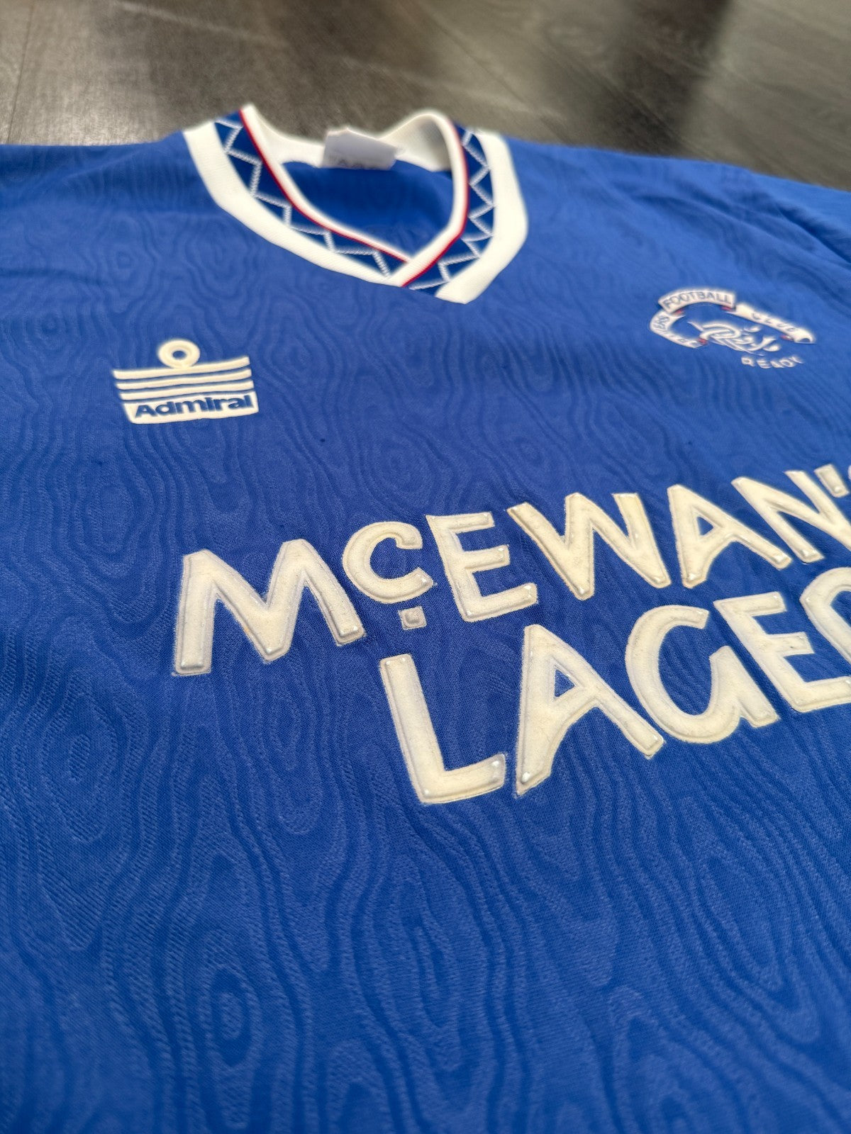 Original Admiral Rangers 1990/1991 Home Shirt Mens Large L3