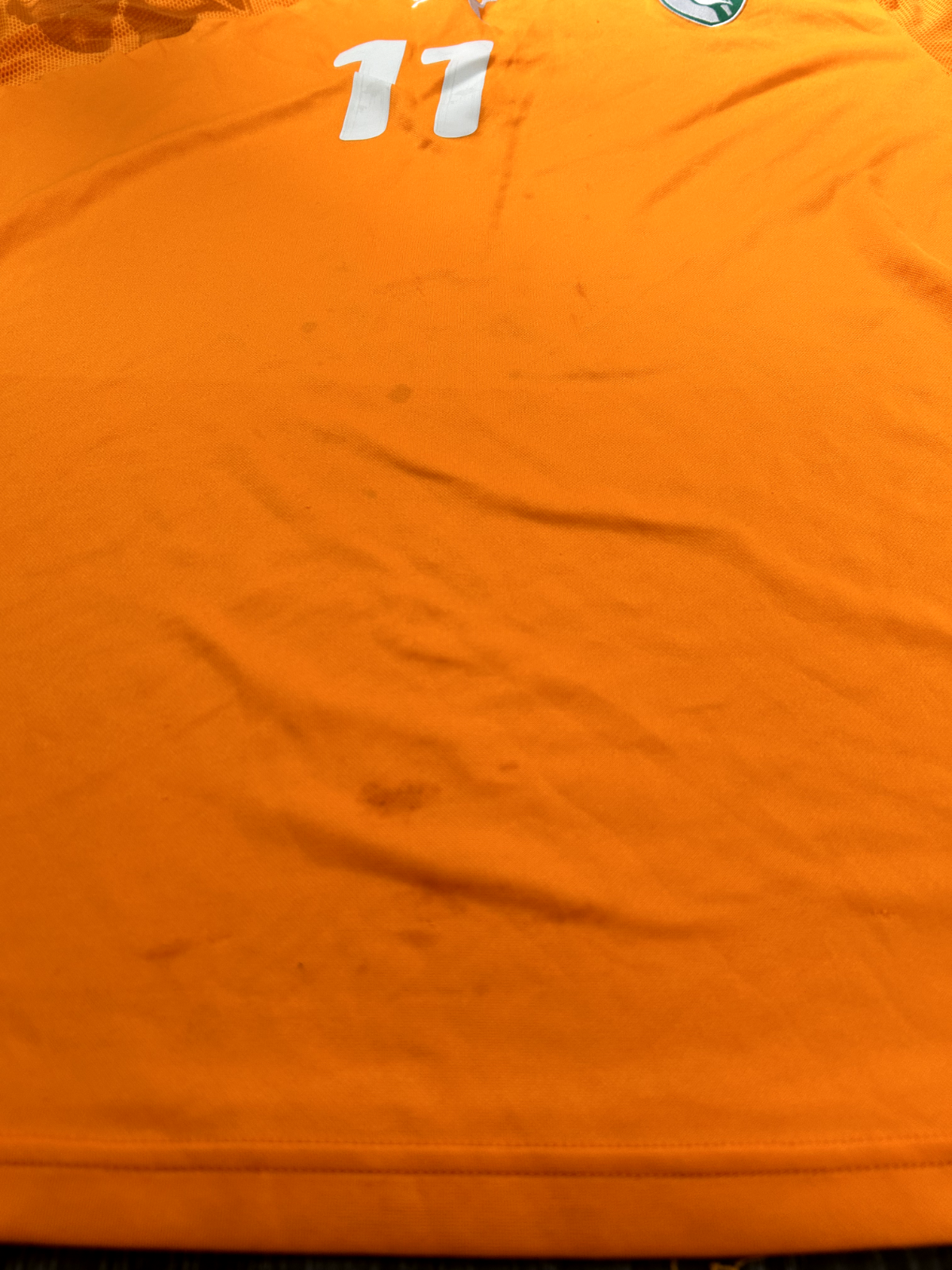 Original Authentic Puma Ivory Coast 2010 Home Shirt Drogba 11 Mens XXXL 3XL16