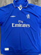 Original Authentic Umbro Chelsea 2001/2002 Home Shirt Mens Extra Large0