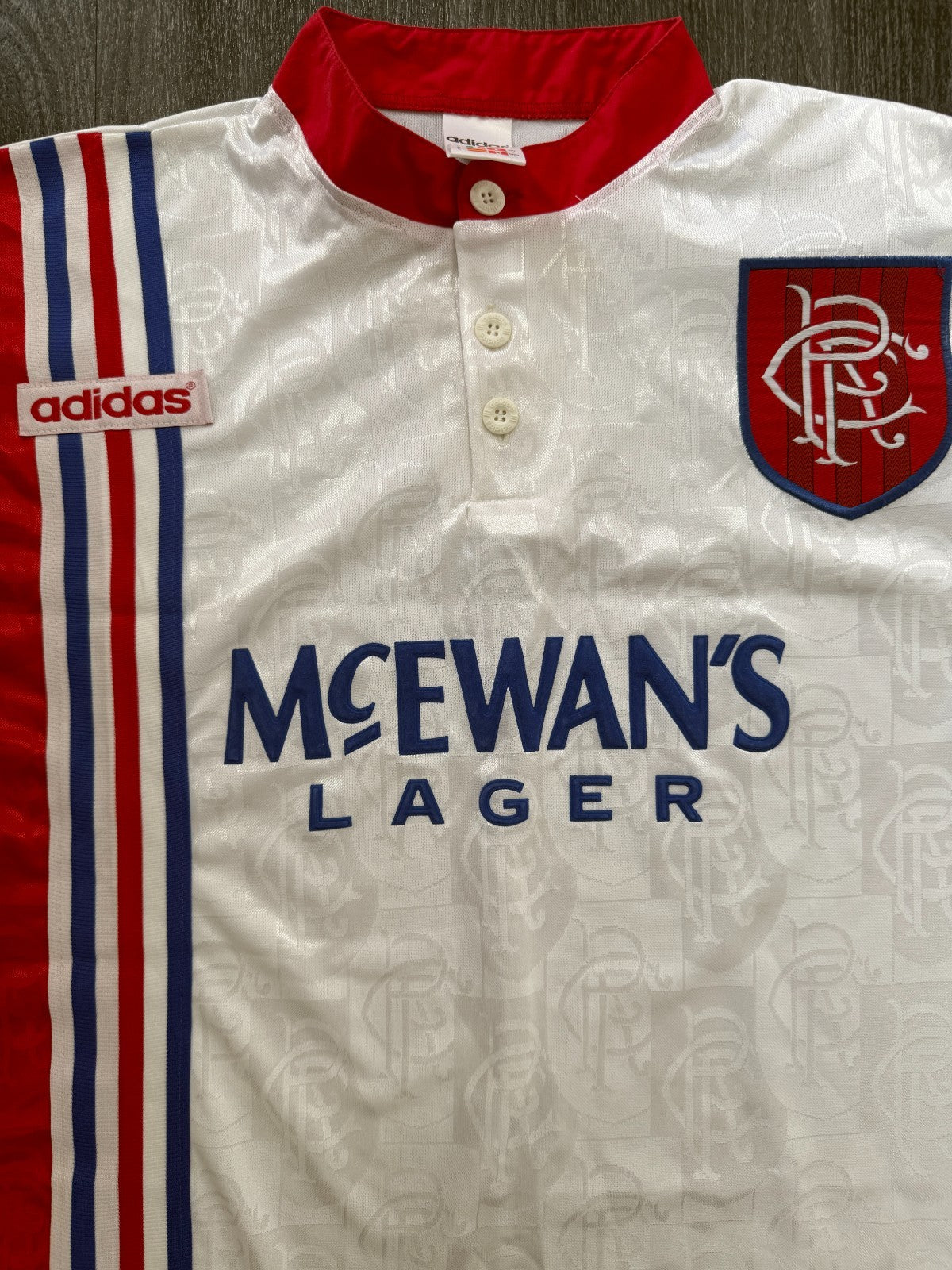 Original Authentic Adidas Rangers 1996/1997 Away Shirt Mens Large1