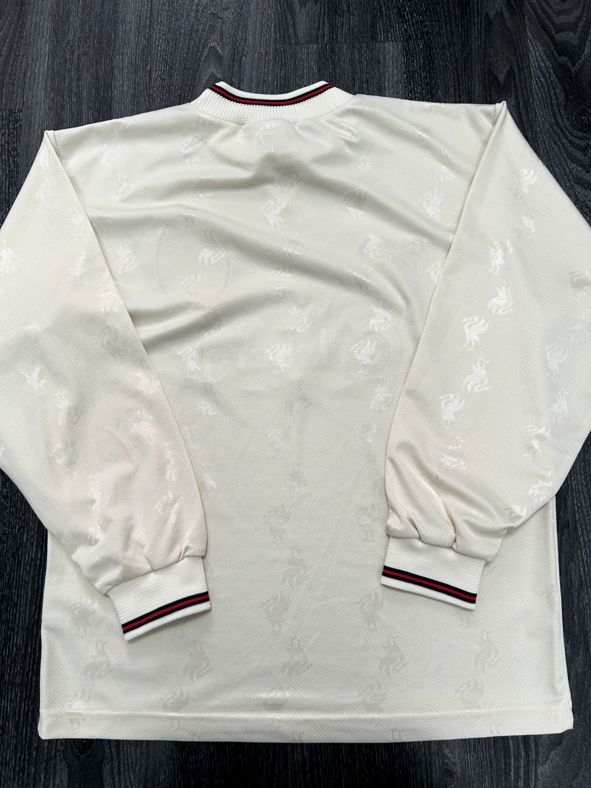 Original Authentic Reebok Liverpool 1996/1997 Away Shirt Long Sleeve Mens Medium9