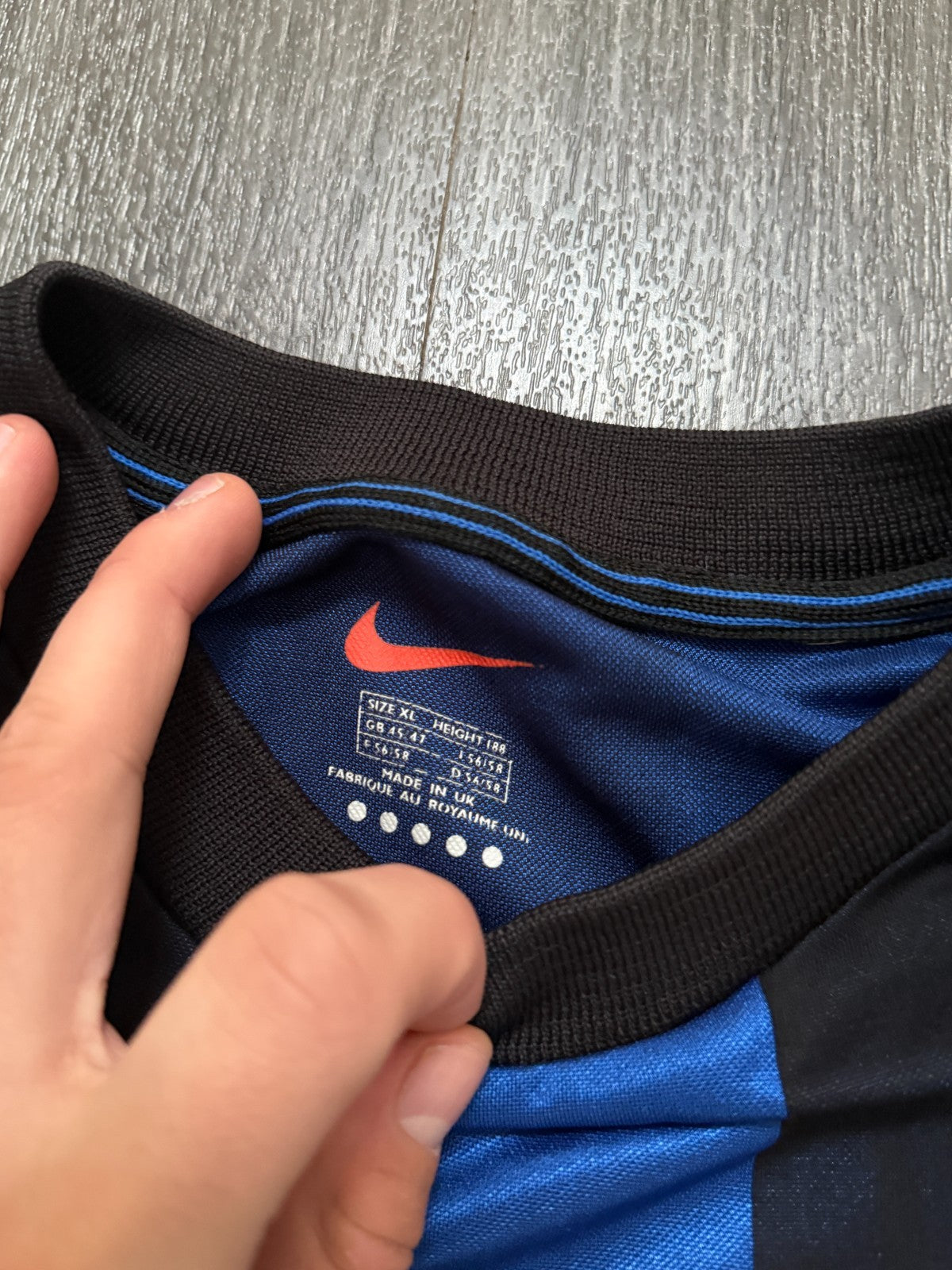 Original Nike Inter Milan 1999/2000 Home Shirt Mens Extra Large XL2