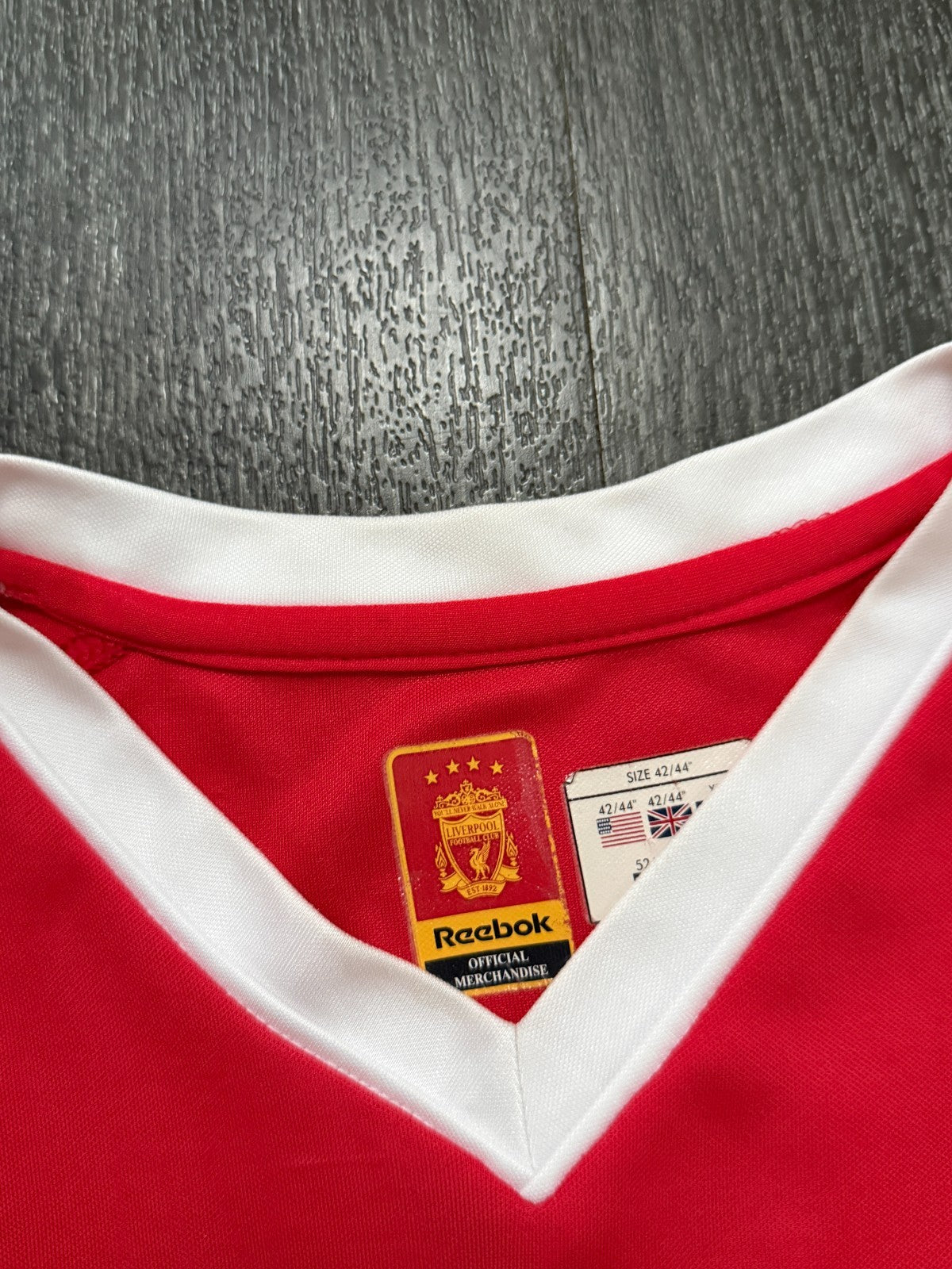 Original Reebok Liverpool 2002/2003 European Home Shirt Mens Large L2